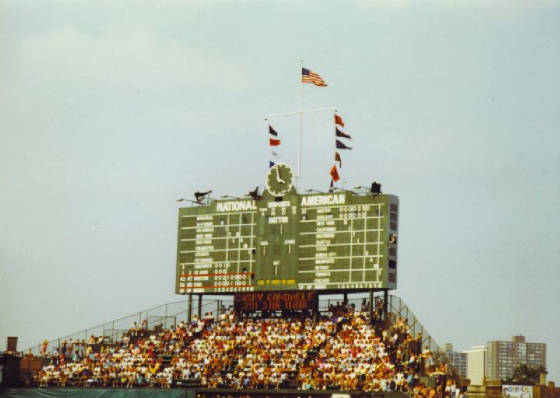 Wrigley Field's Scoreboard- Chicago, Il