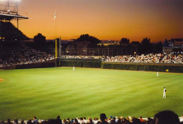 Sunset at Wrigley Field - Chicago, Il